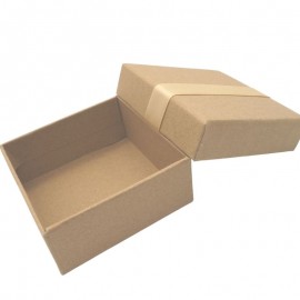 Zhu color kraft paper ribbon hat box