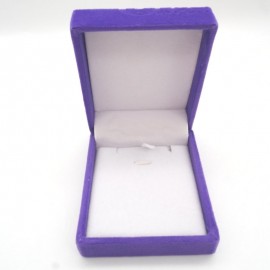 Violet Phoenix flower imprint square flannel packing kit clamshell jewelry box small