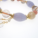 Blue agate  crystal bracelet