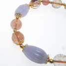 Blue agate  crystal bracelet